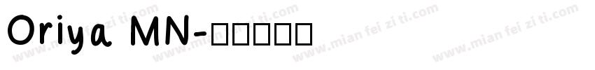Oriya MN字体转换